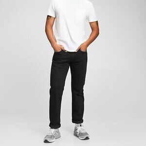 GAP Men's Classic Black Straight Jeans